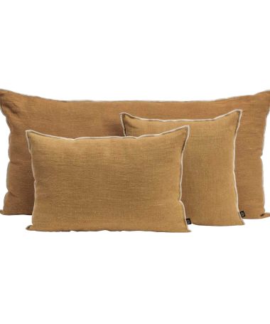 Housse de coussin Chennai TABAC - Haomy