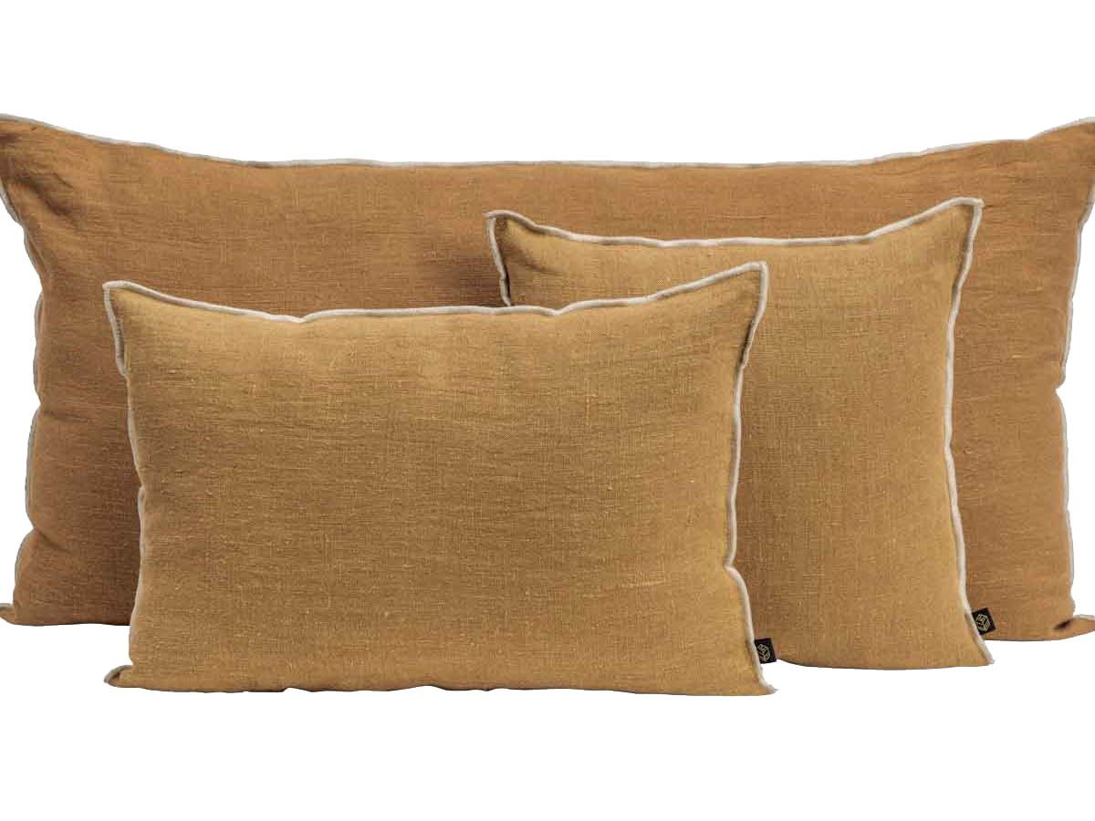 Housse de coussin Chennai TABAC - Haomy
