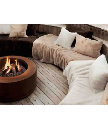 Plaid et couvre-lit Chamonix - Haomy - Ivoire et Lin