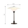 Lampe de table PH 3½-2½ Métal - Louis Poulsen - Blanc
