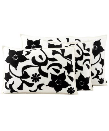 Housse de coussin Chiara - Haomy - Noir