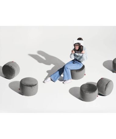 Pouf Point Velvet - Taupe - Fatboy
