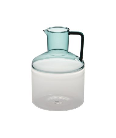 Carafe en verre Pakora turquoise - CFOC