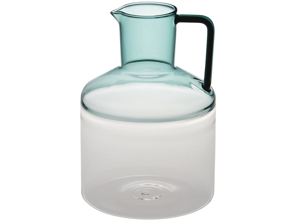 Carafe en verre Pakora turquoise - CFOC