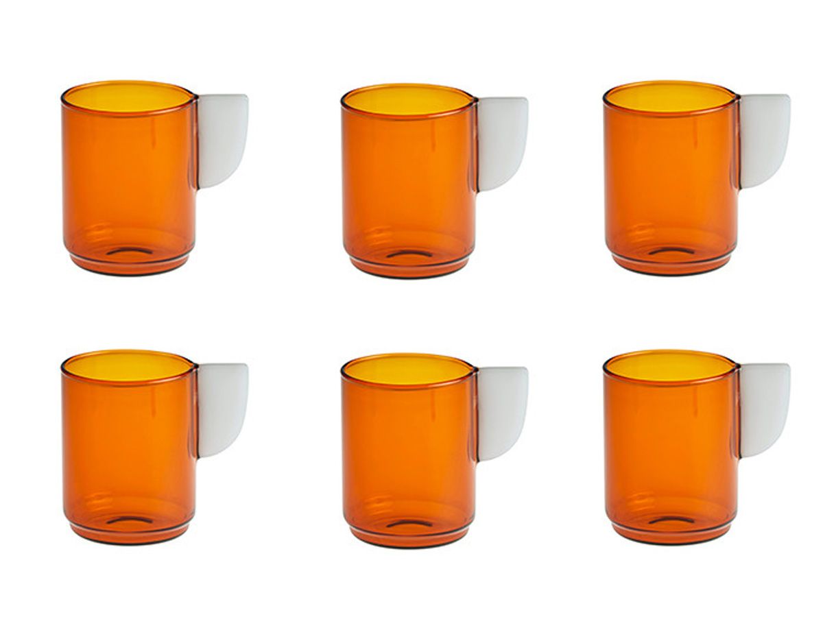 Coffret 6 tasses Pakora ambre - CFOC