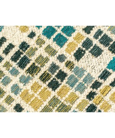 Tapis Cubik turquoise - Louis de Poortere