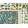 Tapis Cubik turquoise - Louis de Poortere