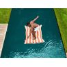Original Floatzac pouf flottant piscine - Stripe orange