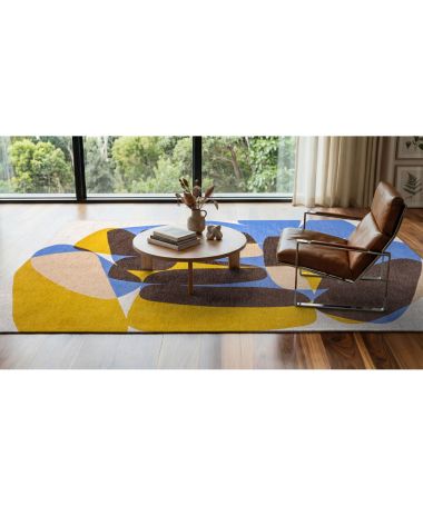 Tapis Stones Sunny Blue 2085 - Louis de Poortere