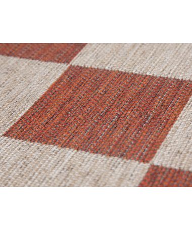 Tapis d'extérieur Square terracotta - Idaho