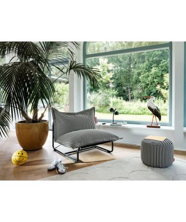 Pouf Point Terry noir - Fatboy