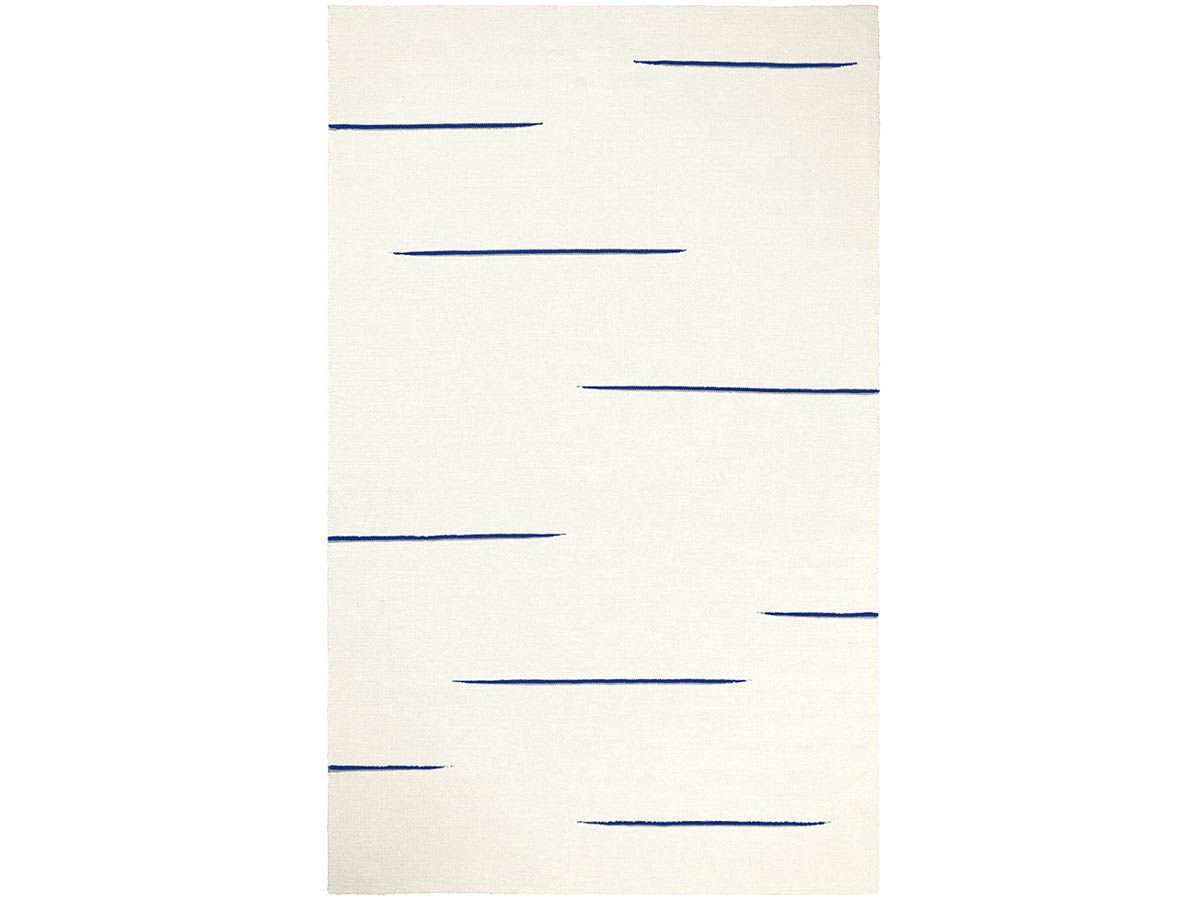 Tapis Comporta crème-bleu - Saudade