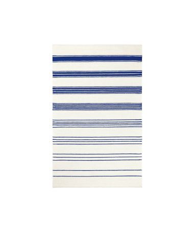 Tapis d'intérieur Nazaré crème-bleu - Saudade