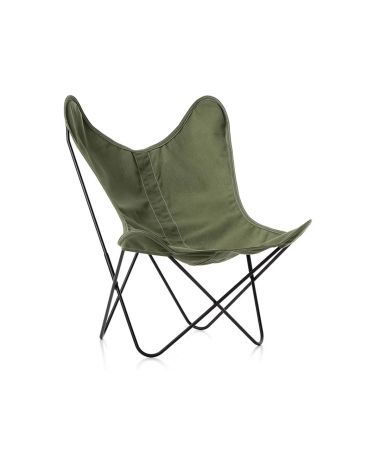 Fauteuil AA  olive - Structure acier